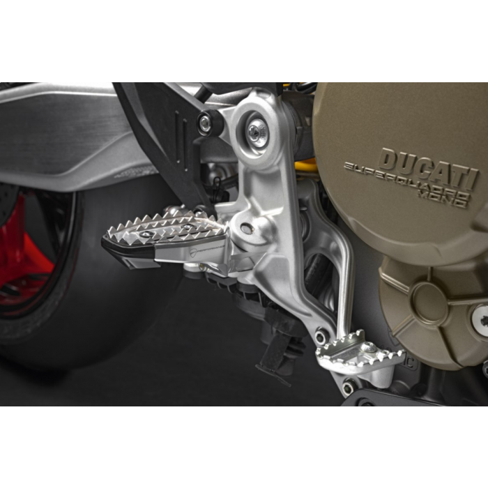 Coppia Supporto Pedane Anteriore Con Pedali DUCATI DIAVEL 1200 CARBON