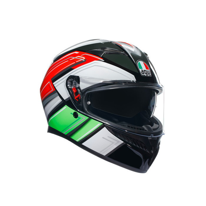 セキュリティ・セーフティ AGV K3 Asian Fit - WING BLACK/ITALY L Casco Agv K3 wing black italy | Store Ducati Lodi
