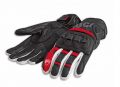 guanti ducati sport c4 pelle - nero /rosso/bianco  scritta grigia