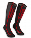 new calze tecniche ducati unisex warm up3 black/red