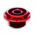 Tappo carico olio rosso Ducati by Rizoma per Ducati Panigale V4, V2, Monster 937, Hypermotard 950, Streetfighter V4 E V2, Supersport 939 950, Multistrada 1200 Dvt 1260 950 V2 ed Enduro, Multistrada V4, Desert X