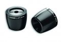 Contrappesi da manubrio Ducati by Rizoma modello 3d nero in alluminio dal pieno per Ducati SS950, Panigale V4 V2, SFV4, Monster 937, Scrambler 800 2023