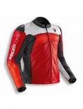 New Giacca Pelle Ducati Corse C7 Perf Ros/ner/bia