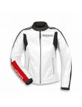 New Giacca Ducati Pelle heritage C3 bian/ros Lady