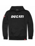 NEW FELPA CON CAPPUCCIO DUCATI  LOGO NERA