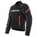 Giacca Dainese Tessuto Air Frame 3 Black/Black/Red-Fluo