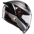 CASCO K1 LAP MATTA BLACK RED