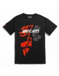 T SHIRT DUCATI  JARGON BLACK