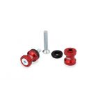 Nottolini rossi Cnc Racing 8 mm supporto cavalletto forchette per Ducati Multistrada 950, V2 my 25, 1200 Enduro e V4, Desert X,  Sbk 999, Panigale V4 My 25 e Streetfighter V4 My 25