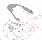 Kit parafango posteriore inferiore ( indispensabile per montare il parafango in tinta tenendo la targa alla ruota)