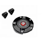 Tappo da serbatoio Ducati Rizoma in alluminio nero per Ducati Desert X 937