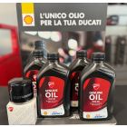 Kit 4 litri olio Shell Advance Genuine Ducati 15W 50 e filtro 44440039A/31C