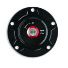 Tappo da serbatoio nero Ducati by Rizoma per Ducati Monster V2 my 26 Panigale V4 V2, Streetfighter V4 V2, 1299 1199 959 899 Diavel V4 X Diavel 