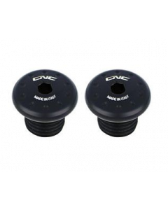 Cnc Racing Tappi foro specchi M8 nero - filettatura destra e sinistra passo 8 mm