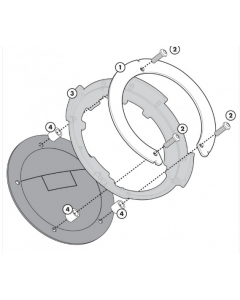 Flangia Givi per borse tanklock per Ducati Streetfighter V4 2020/2023