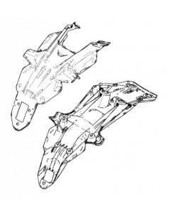 Supporto targa superiore ed inferiore ( portatarga ) Ducati MUltistrada V4 My 25 Rs My 26 e Rally