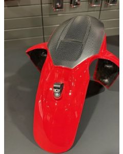 Parafango anteriore originale in carbonio verniciato per Ducati Multistrada V4 Pikes Peak 22/23/24 - usato