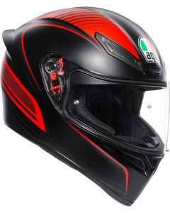 Casco Integrale Agv K1 warm up matt black red