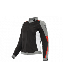 Giacca Dainese Hidraflux 2 AIR D-DRY Lady  Black/Charcoal-Gray/Lava - Red