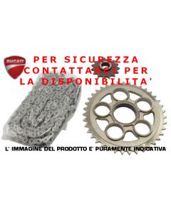 TRASMISSIONE FINALE ( CATENA CORONA PIGNONE ) ORIGINALE DUCATI PER DUCATI PANIGALE V4 V4S 22/23/24/25