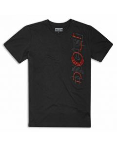 T SHIRT DUCATI SKILINE NERA 