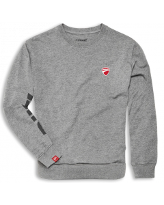 FELPA LOGO GIROCOLLO GRIGIA 