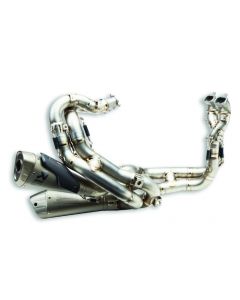 Gruppo di scarico completo passaggio basso Racing Akrapovic Titanio con mappa per Ducati Streetfighter V4 20/21/22 - da ordinare