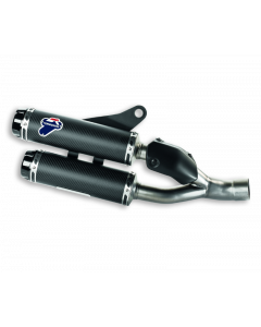 Kit silenziatori racing carbonio Termignoni per Ducati Monster 821 fino al 2017 con UP MAP - da ordinare