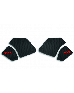 Grip pads adesivi neri antiscivolo per serbatoio per Ducati Panigale V4 fino al 2021 e Streetfighter V4