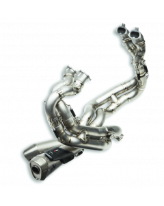 Gruppo di scarico completo passaggio basso in titanio Akrapovič per Ducati Panigale V4 22/23/24 - da ordinare