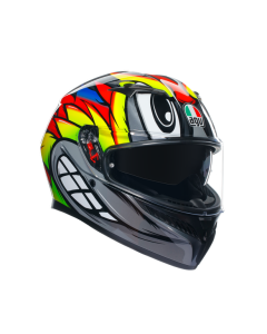 Casco  Agv K3 birdy 2.0 grey yellow red