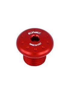 Cnc Racing Tappo foro specchio M8 rosso - filettatura destra