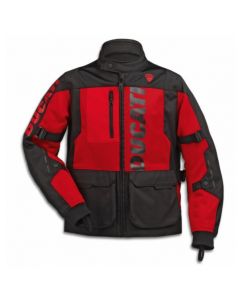 NEW GIACCA TESSUTO DUCATI  TUOR SUMMER C1 ROSSO/NERA