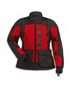NEW GIACCA TESSUTO DUCATI TUOR SUMMER C1 ROSSO/NERA LADY