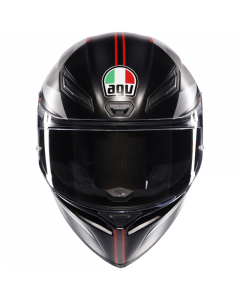 CASCO K1 LAP MATTA BLACK RED