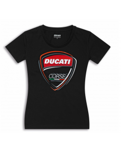 Shirt Ducati Corse sketch 2.0 nero lady donna