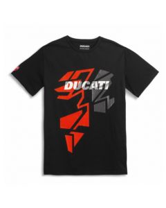 T SHIRT DUCATI  JARGON BLACK